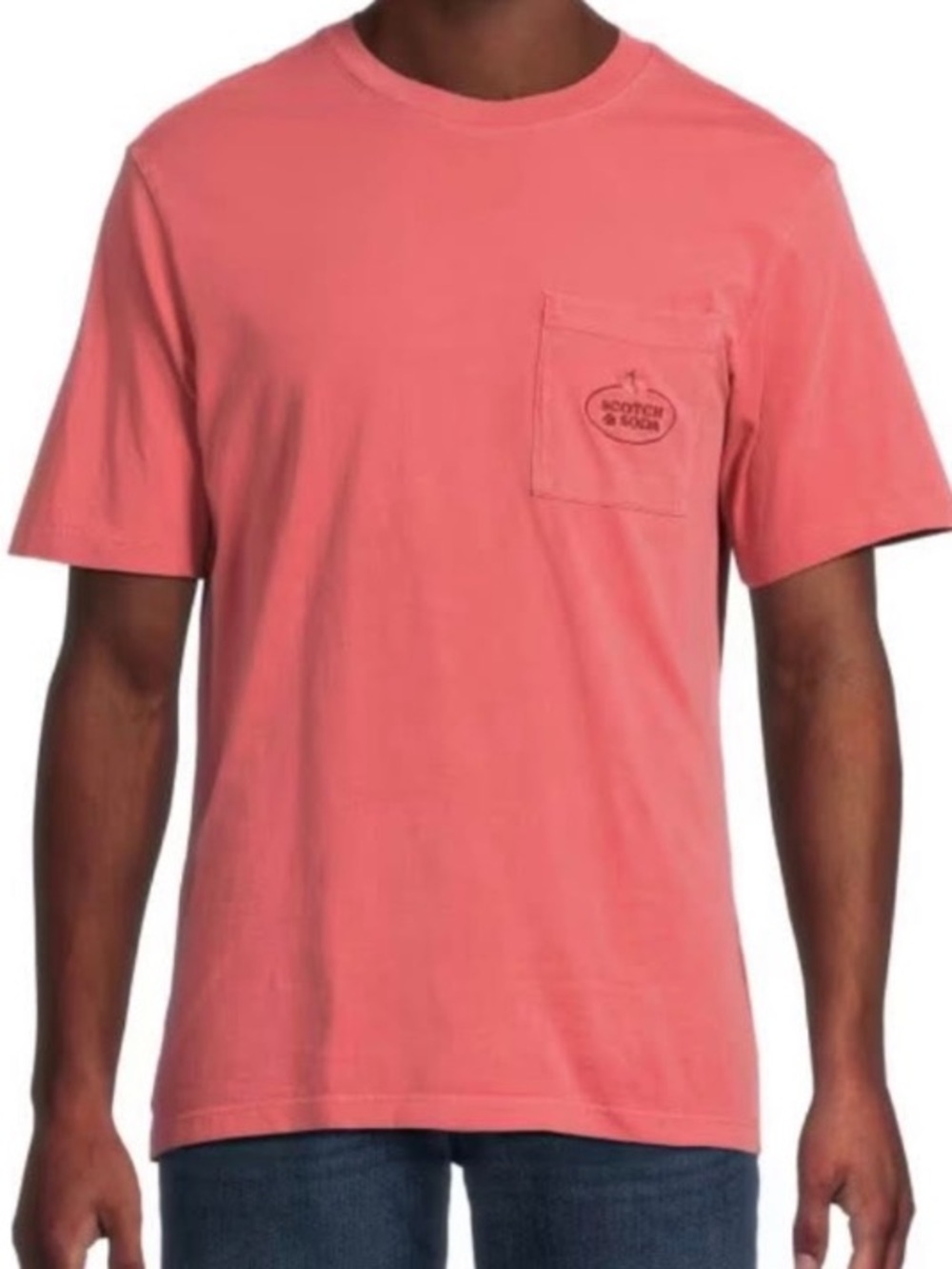Scotch & Soda Men's  Crew Neck Pocket Tee Small